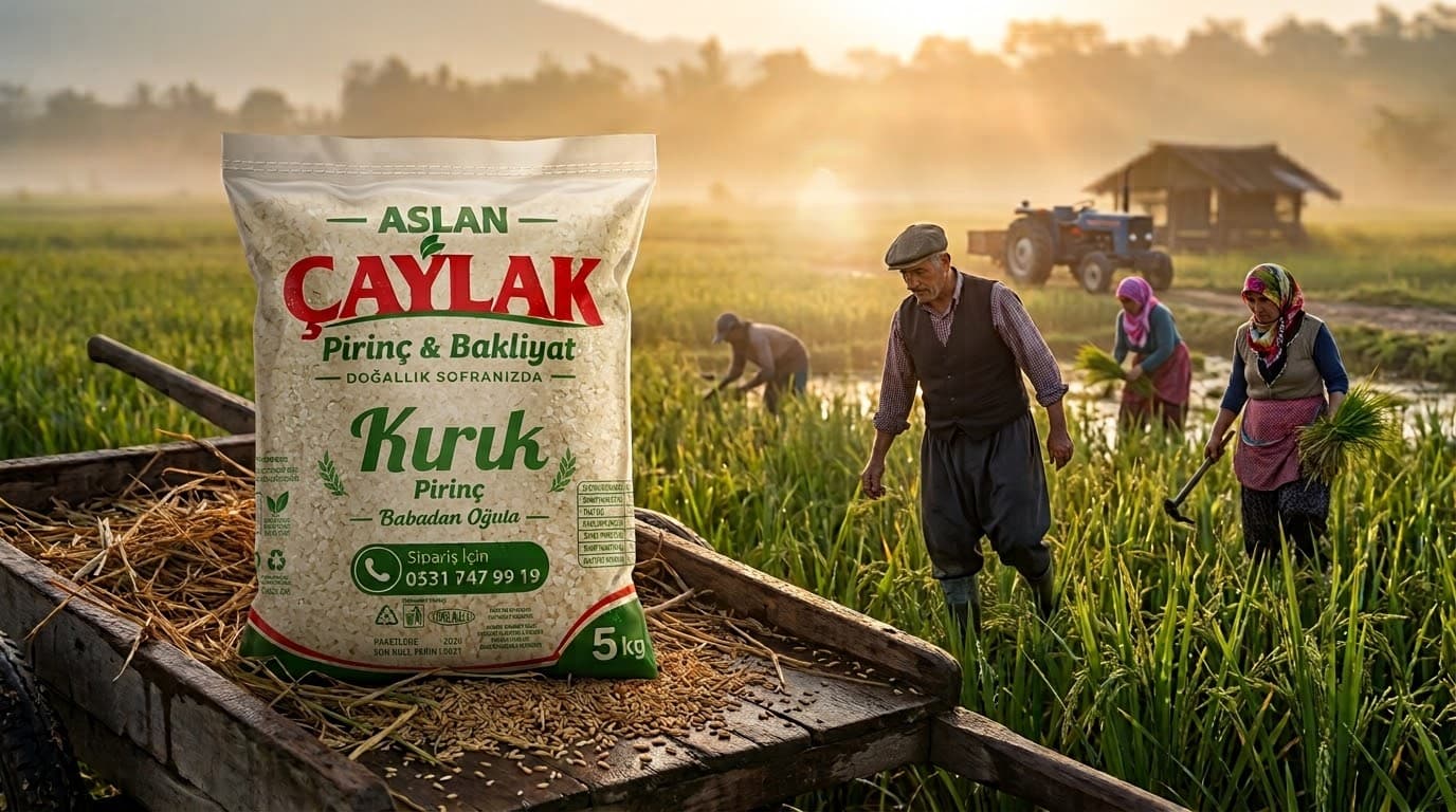 Yerli Dolmalık Pirinç 5 kg ambalajı