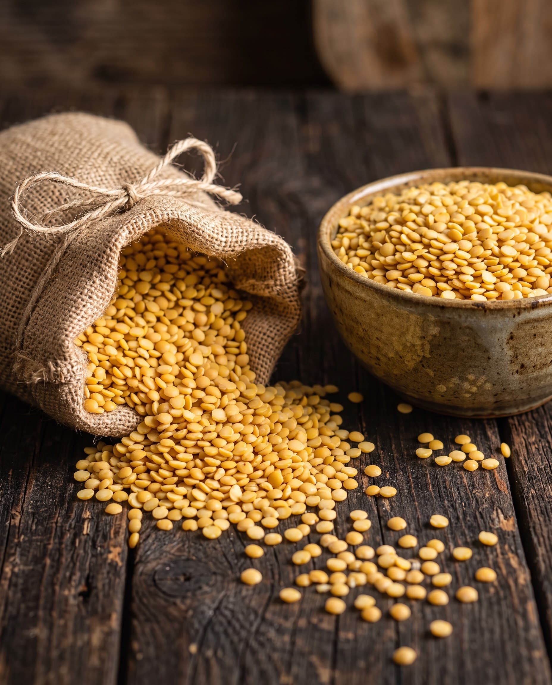 Çaylak Bakliyat Doğal Sarı Mercimek 1KG ambalajı